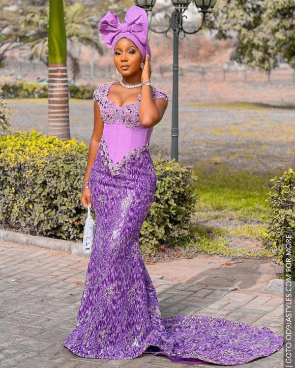 Very Gorgeous Purples and Red Owambe Parties Styles For Sparkling Looks (19)
