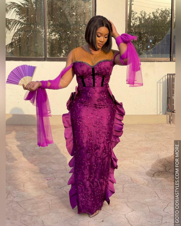 Very Gorgeous Purples and Red Owambe Parties Styles For Sparkling Looks (24)