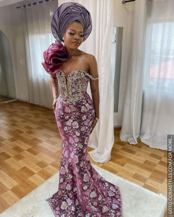 Very Gorgeous Purples and Red Owambe Parties Styles For Sparkling Looks (25)