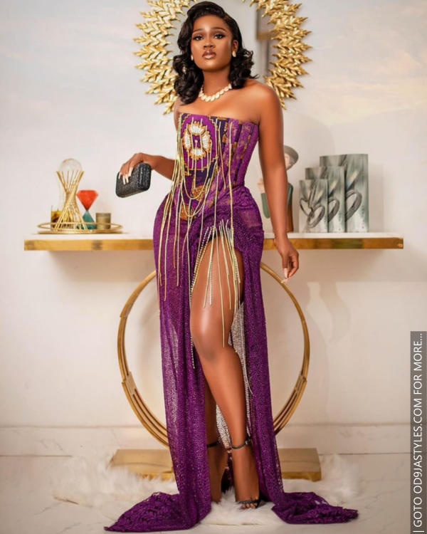Very Gorgeous Purples and Red Owambe Parties Styles For Sparkling Looks (36)