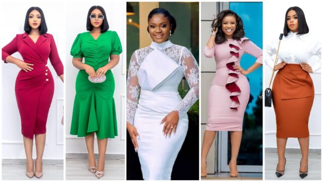 Best Corporate Gown Styles For Female Bosses, Wives And Stylish Ladies
