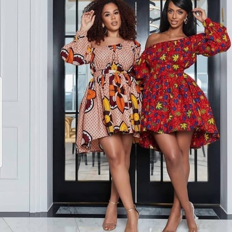 Stylish Ankara Outfits for Friends Who Make a Statement Together (10)