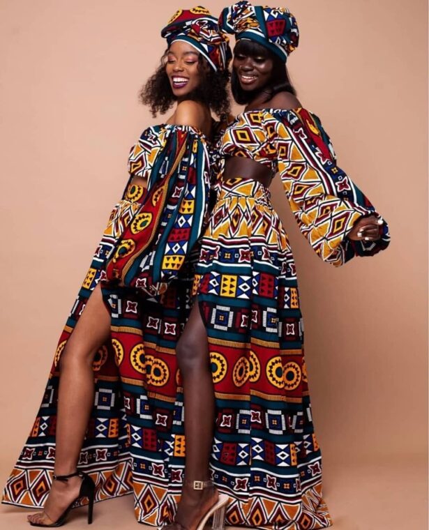 Stylish Ankara Outfits for Friends Who Make a Statement Together (2)