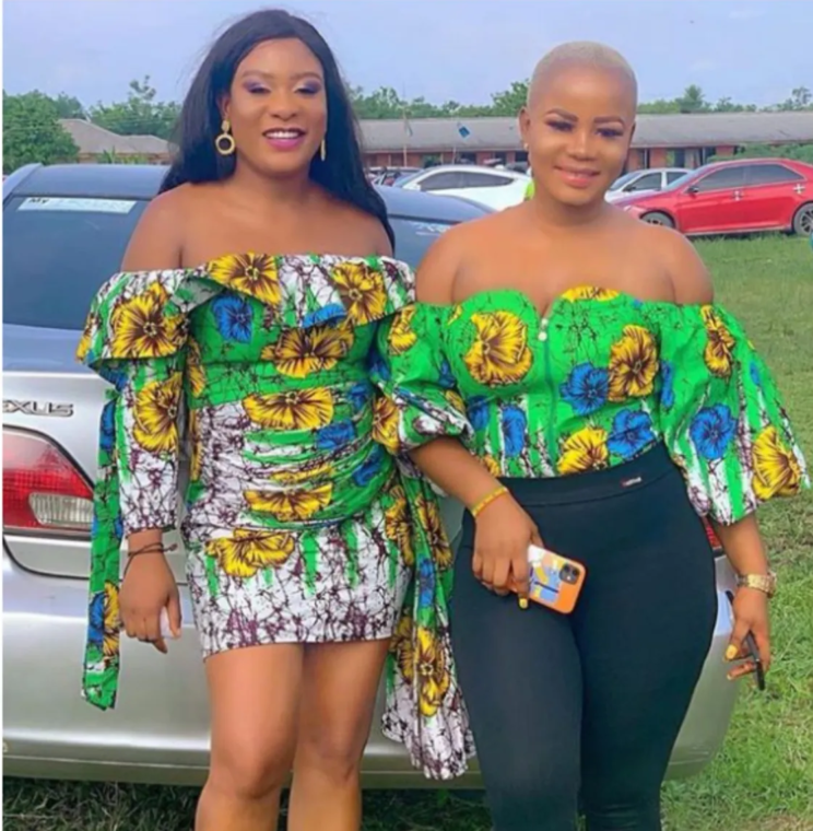 Stylish Ankara Outfits for Friends Who Make a Statement Together (8)