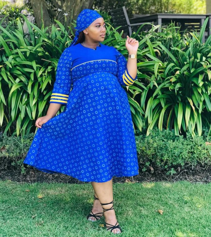 Best African Shweshwe Dresses For Stylish African Women (13)
