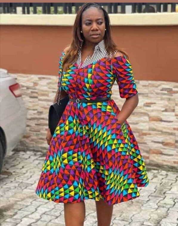 Fascinating Ankara Flare Gown Styles For Classy Women | OD9JASTYLES