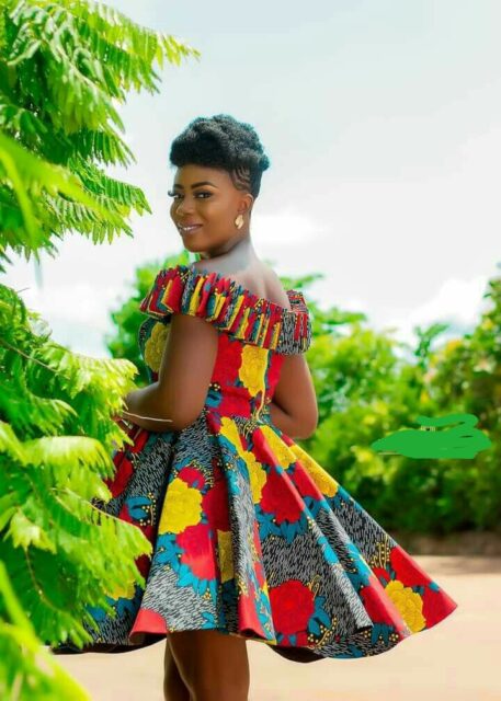 Ankara Short Flared Gowns (11)