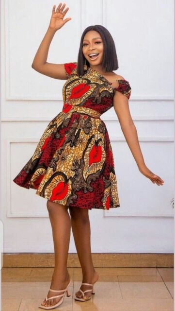 Ankara Short Flared Gowns (24)