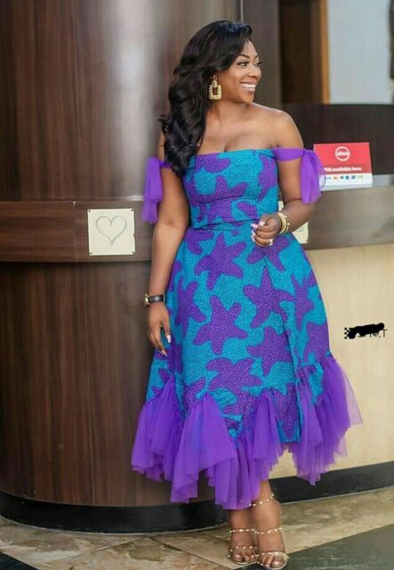 Ankara Short Flared Gowns (26)