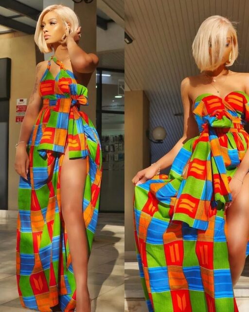 Ankara Short Flared Gowns (3)