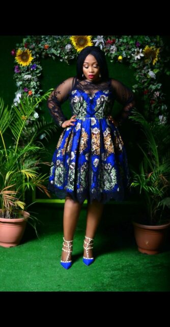 Ankara Short Flared Gowns (34)