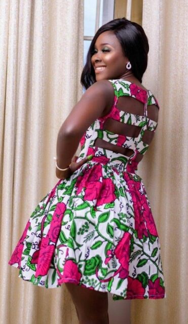 Ankara Short Flared Gowns (41)