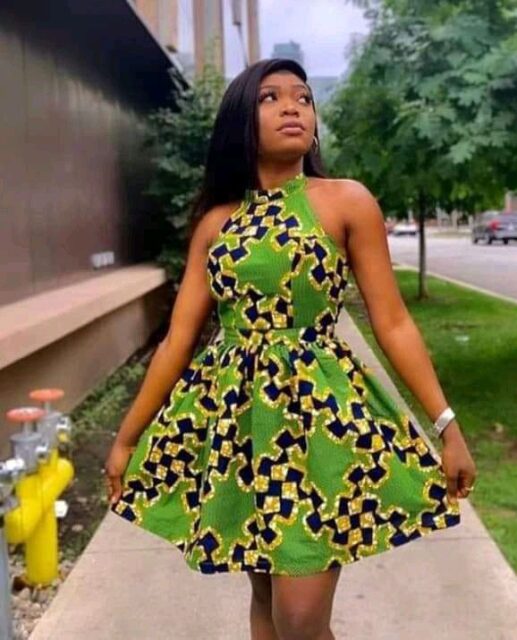 Ankara Short Flared Gowns (6)