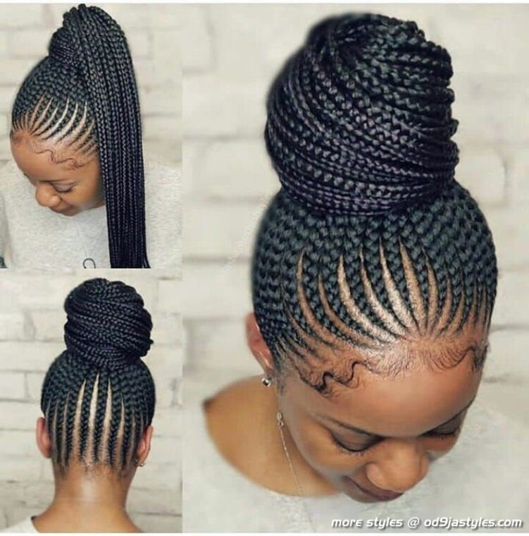 Cornrow Braid Ghana Weaving 360 Closure Lace Wig 360 - Etsy