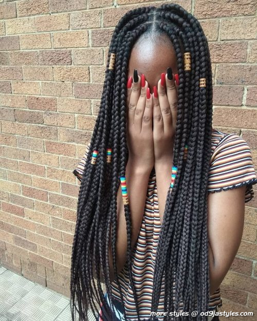 Long Box Braids Hairstyles (15)