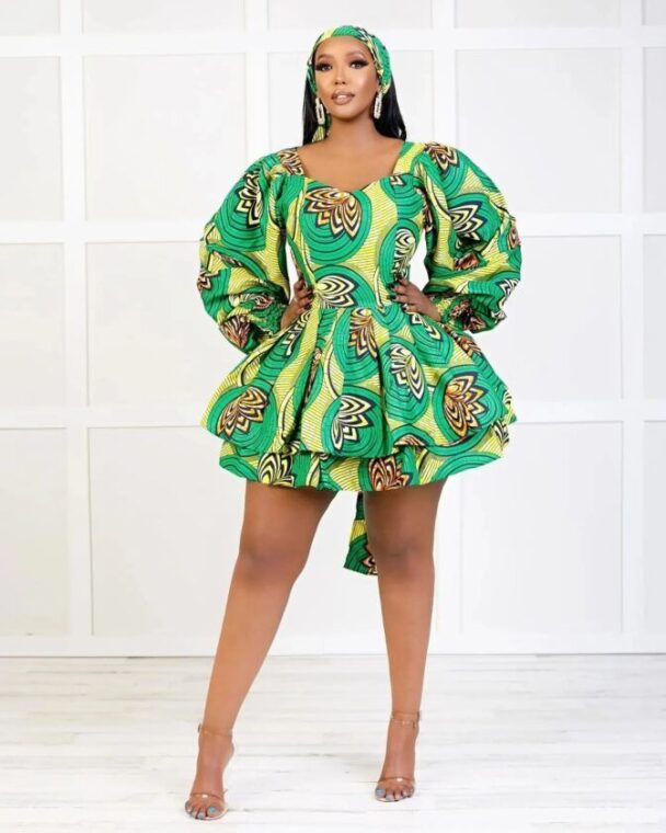 Ankara short gown styles (1)