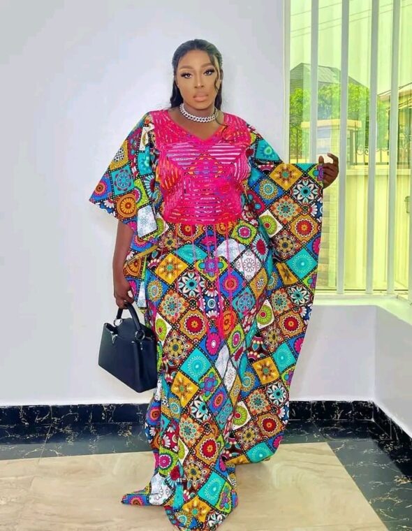 Elegant Arewa Ankara Long Gown Styles Loved Many (1)