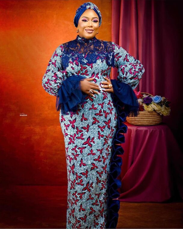 Elegant Arewa Ankara Long Gown Styles Loved Many (12)