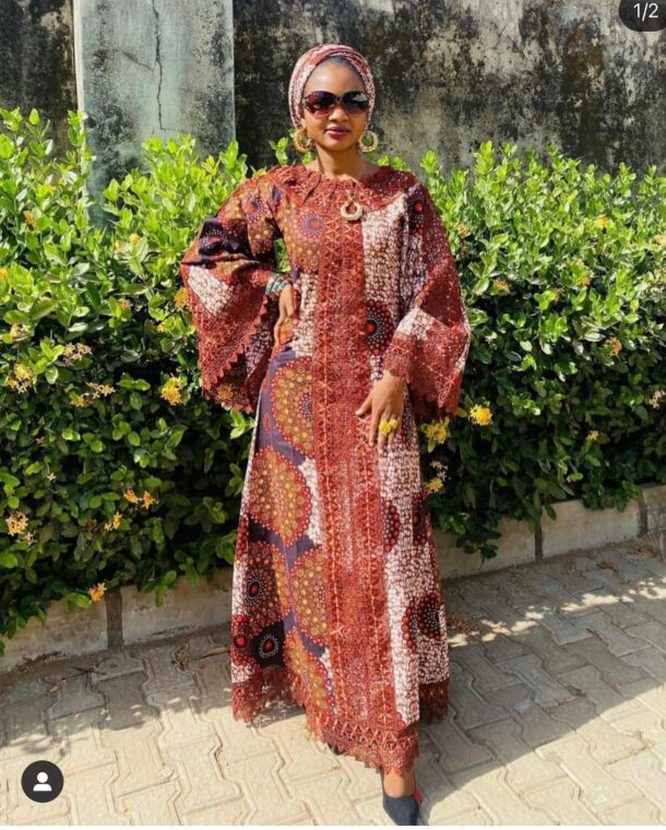 Elegant Arewa Ankara Long Gown Styles Loved Many (16)