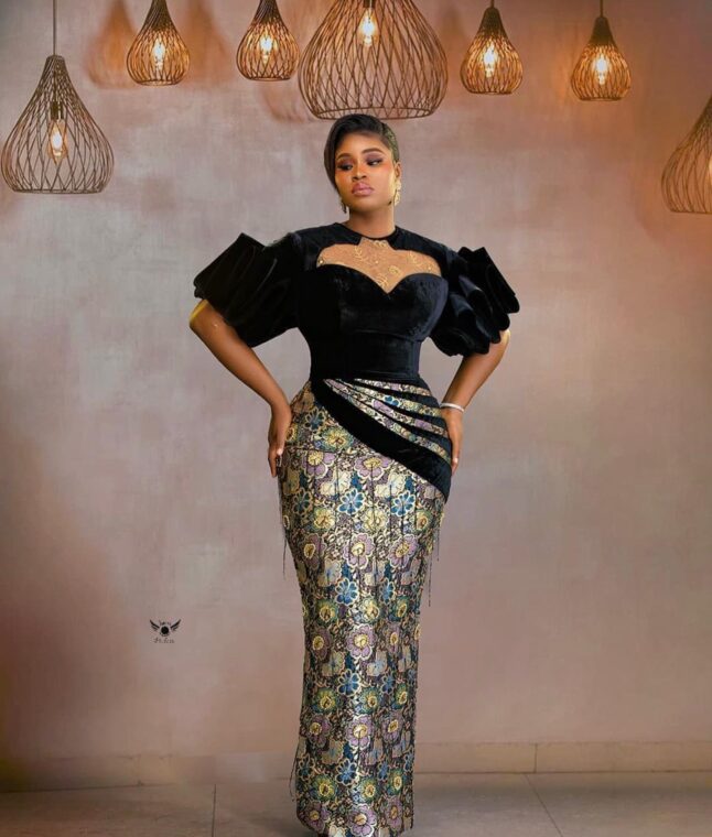 Elegant Arewa Ankara Long Gown Styles Loved Many (2)