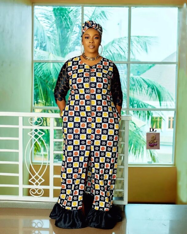 Elegant Arewa Ankara Long Gown Styles Loved Many (21)