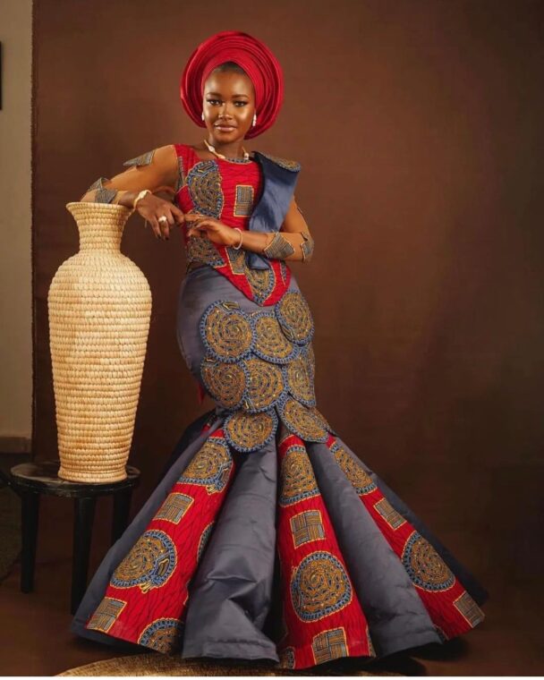 Elegant Arewa Ankara Long Gown Styles Loved Many (4)