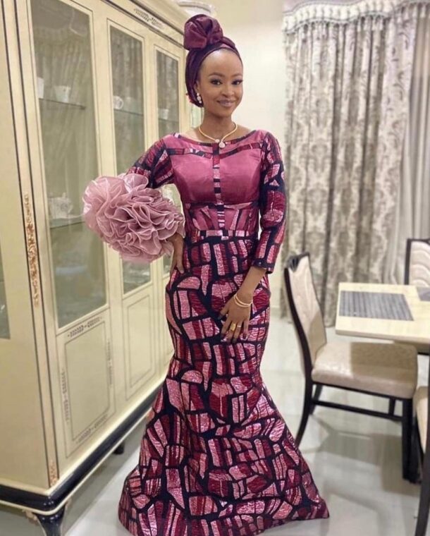 Elegant Arewa Ankara Long Gown Styles Loved Many (6)