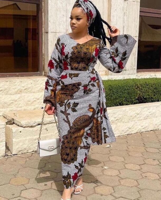 Elegant Arewa Ankara Long Gown Styles Loved Many (7)