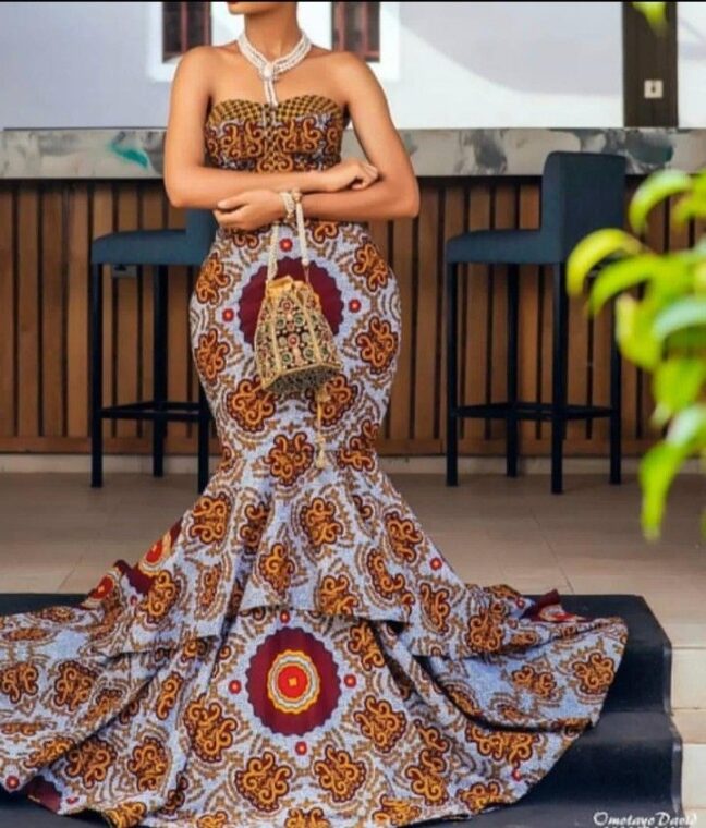 Ankara mermaid gown