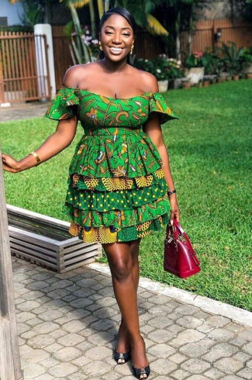 Trending Ankara Layered Gown Styles For Stylish Ladies - Stylish Naija