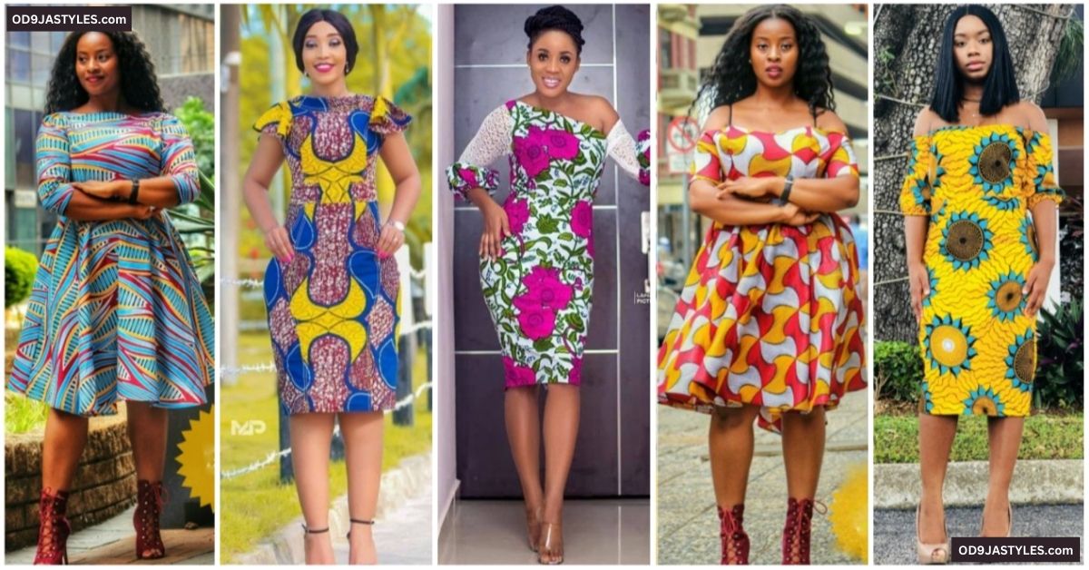 Ankara Knee Length Dresses For Fashionable Ladies – OD9JASTYLES