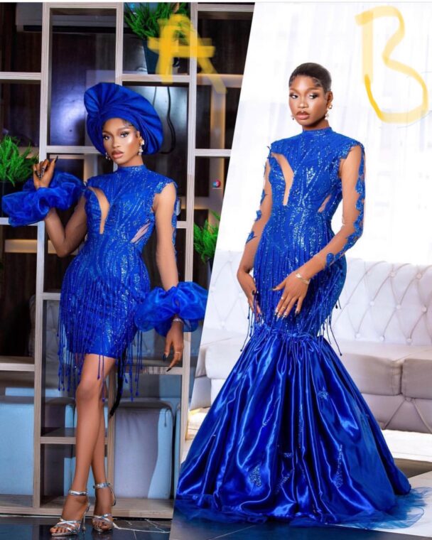 Gorgeous Royal Blue Lace Dresses For Church And Special Occasions ...