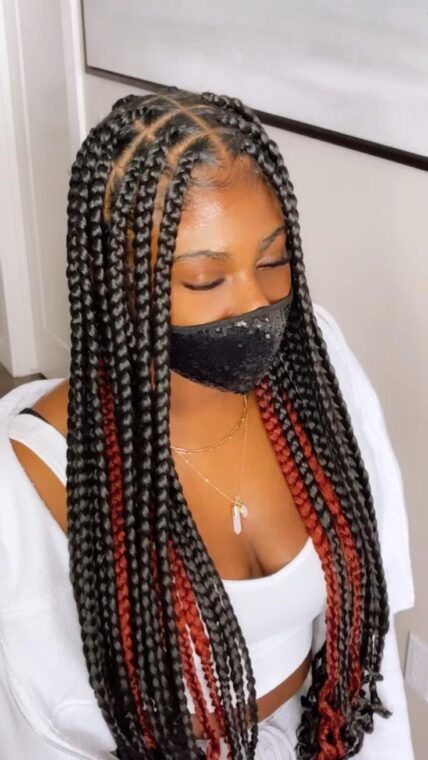 Big knotless braids styles