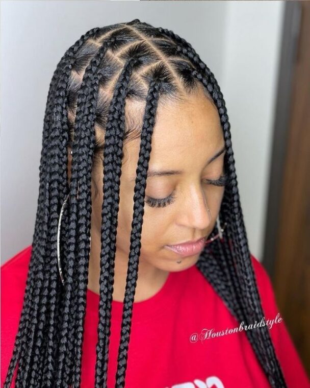 Big Knotless Braids