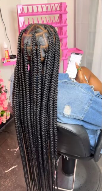 Get the Perfect Chic Look with Big Knotless Braids for Stunning Style ...