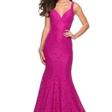 plum purple prom dress