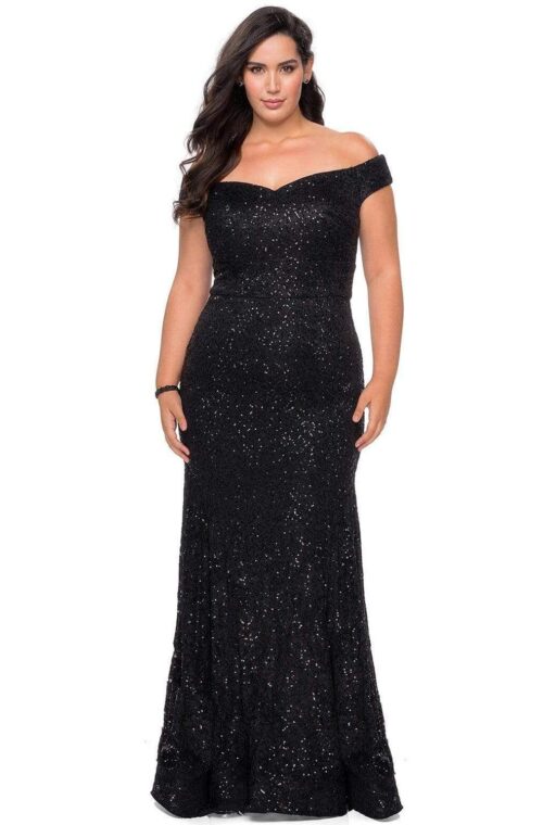 la femme black gown