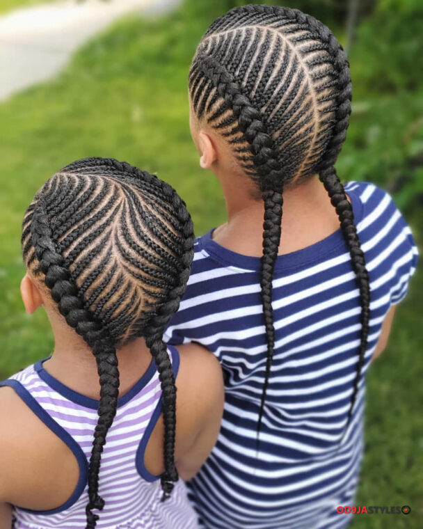 African cornrows styles