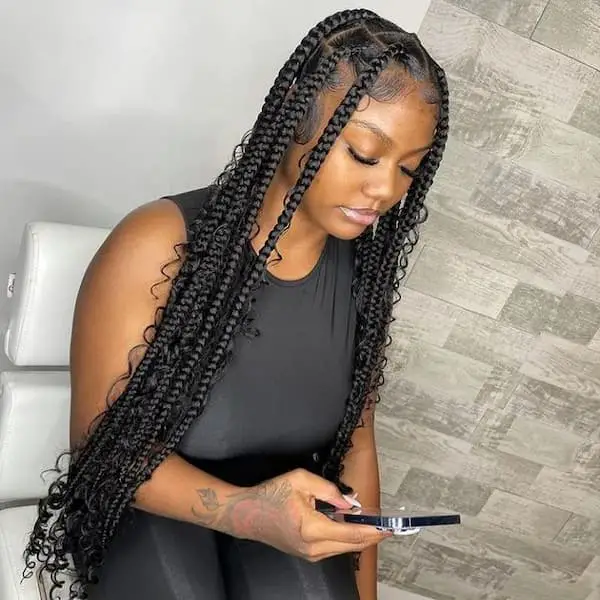 41 Stunning Knotless Goddess Braids You Will Love and Want to Try ...