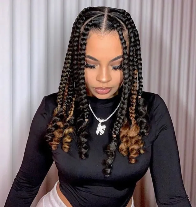 Large Goddess Box Braids.