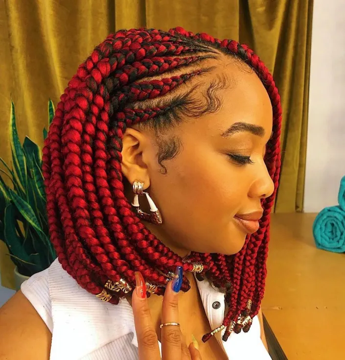 Short Goddess Box Braids