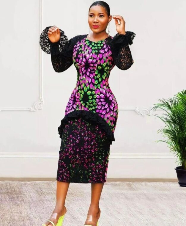 Ankara gown trending style mermaid gown