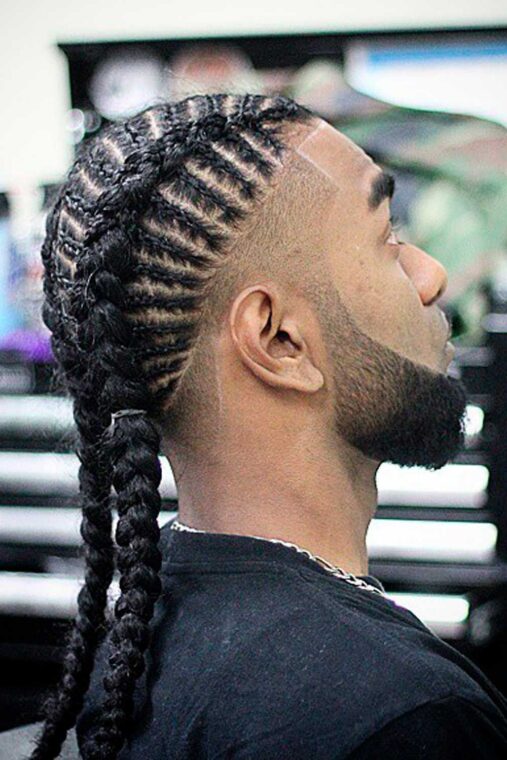 French Braid for men & guys