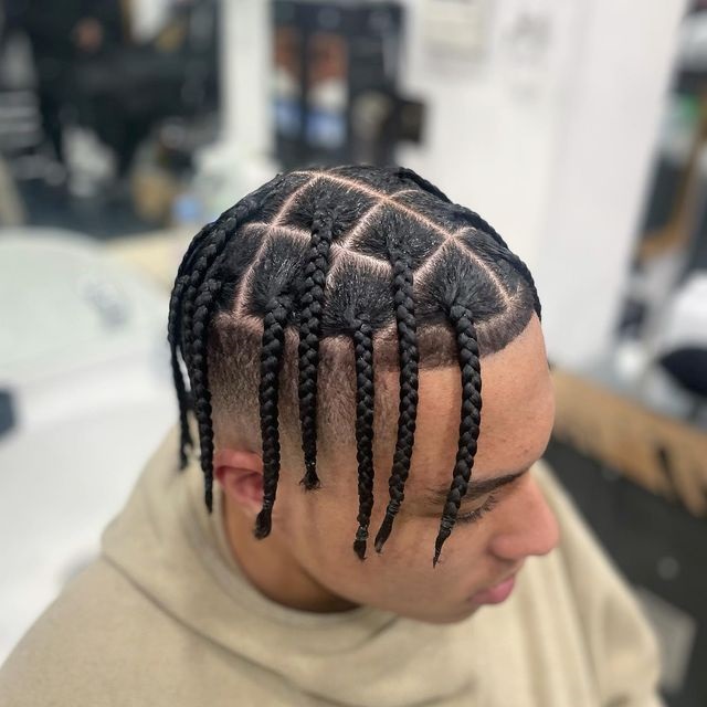 Single Braids for men