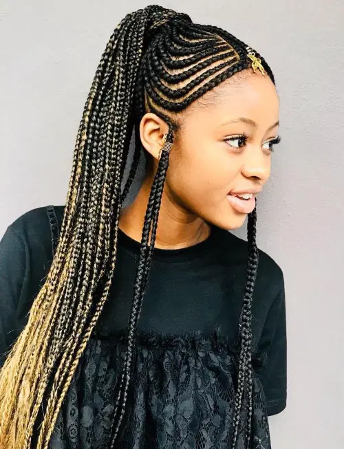 Fulani Braids for teenagers