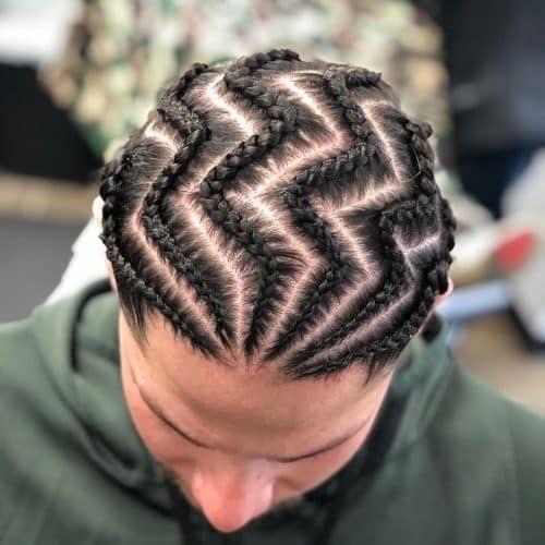 Zigzag Braids for men