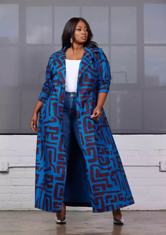 latest ankara styles trench coats