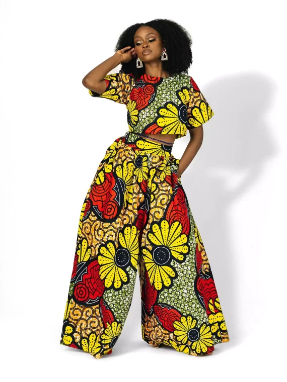 latest ankara styles wide-leg jumpsuits