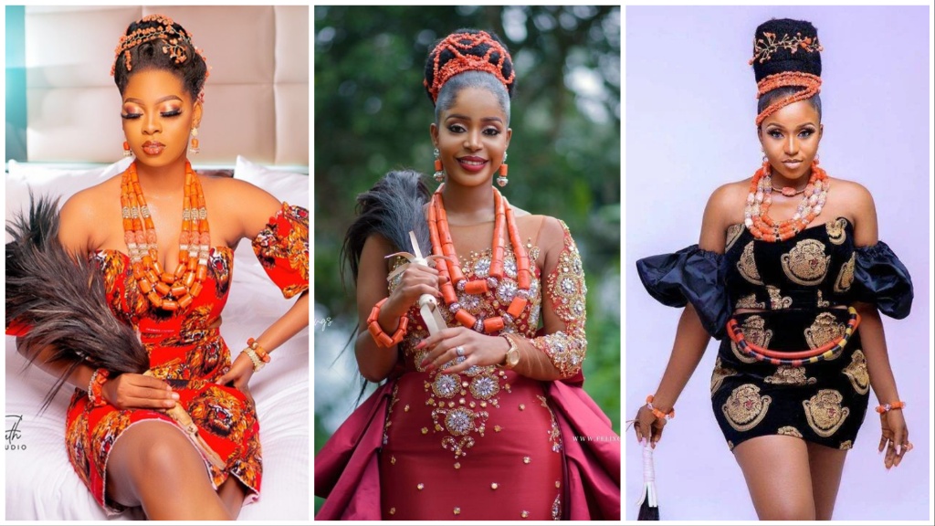 Igbo traditional wedding attire ideas for bride and groom 