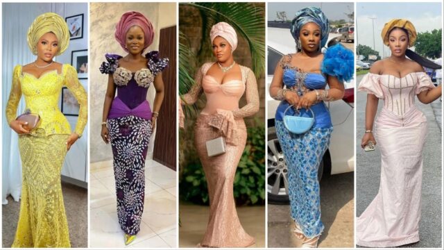 70+ Nigerian Lace Gown Styles for Weddings & Events
